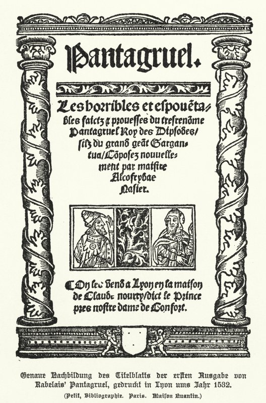 Ranskalaisen kirjailijan Francois Rabelais