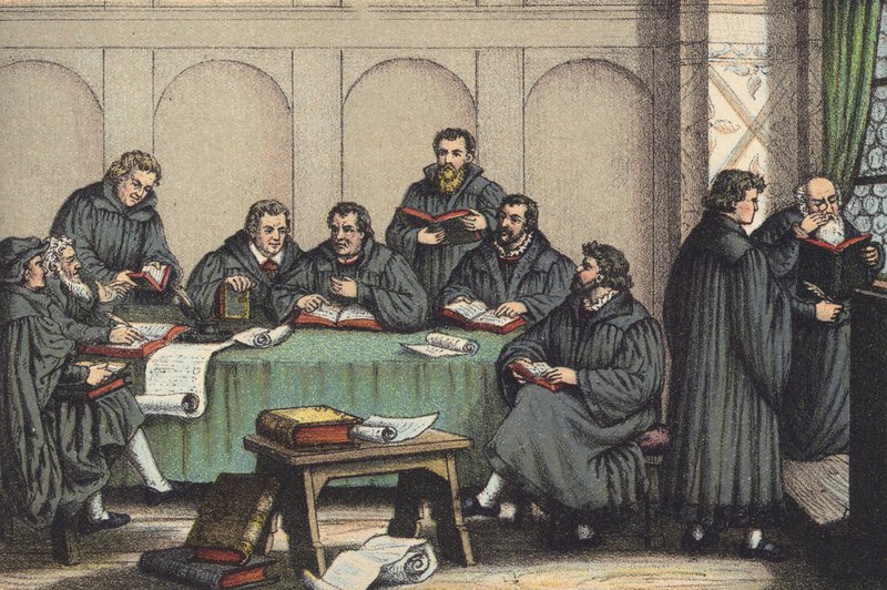 Vanhan testamentin kääntäminen (chromolitho) tekijältä German School