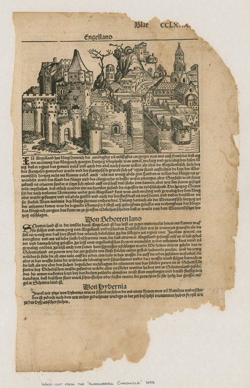 Näkymä Lontooseen, 1493. Nürnbergin kronikasta tekijältä German School