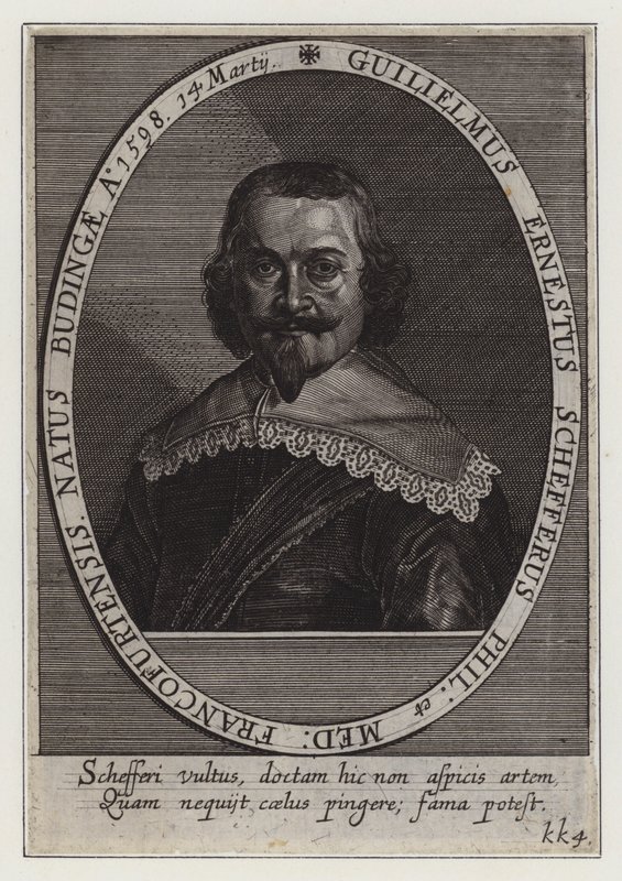 Wilhelm Ernst Scheffer, saksalainen lääkäri (kaiverrus) tekijältä German School
