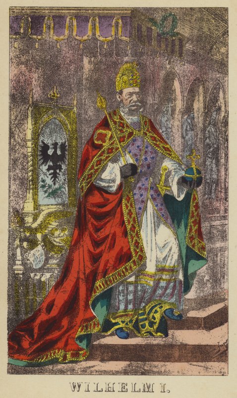 Wilhelm I (värillinen kaiverrus) tekijältä German School
