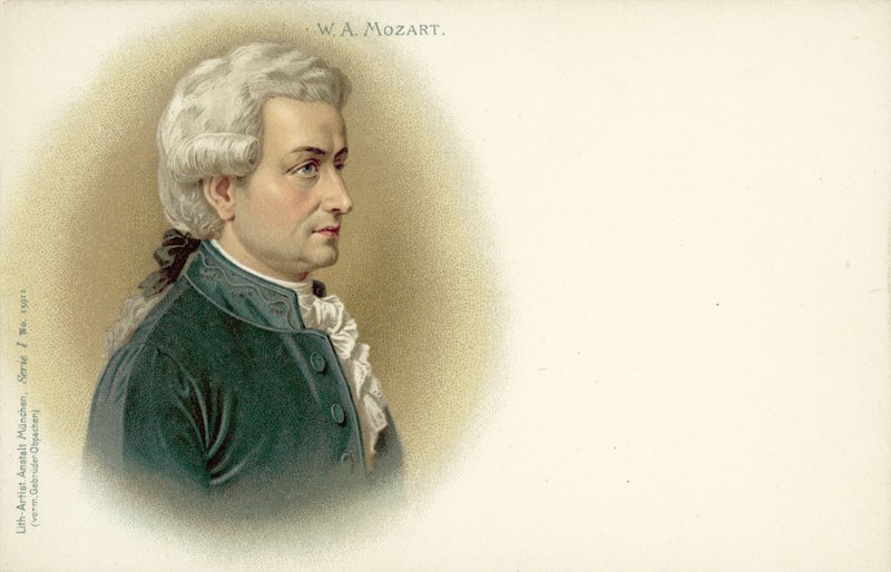 Wolfgang Amadeus Mozart (väri lito) tekijältä German School