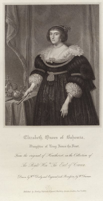 Elizabeth, Böömin kuningatar tekijältä Gerrit van Honthorst