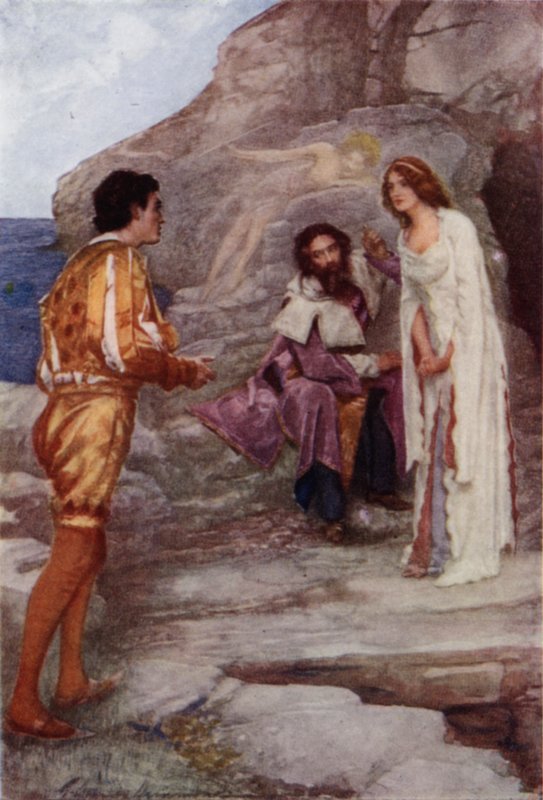 The Tempest (väri litho) tekijältä Gertrude E. Demain (after) Hammond