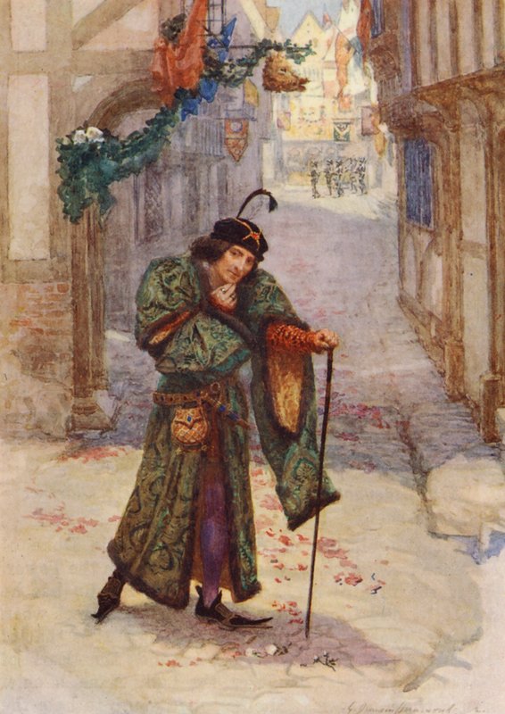 William Shakespearen näytelmä: Richard III (värilitografia) tekijältä Gertrude E. Demain (after) Hammond