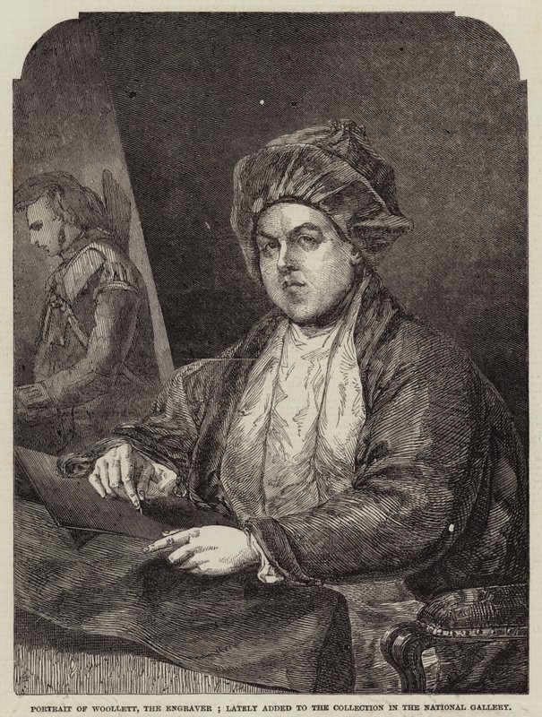 Kaivertaja Woollettin muotokuva; äskettäin lisätty Kansallisgallerian kokoelmaan tekijältä Gilbert Stuart