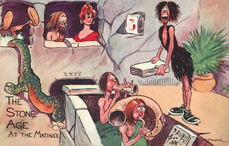 Kivikausi, matineeella (väri litho) tekijältä Gilbert Morris Payne