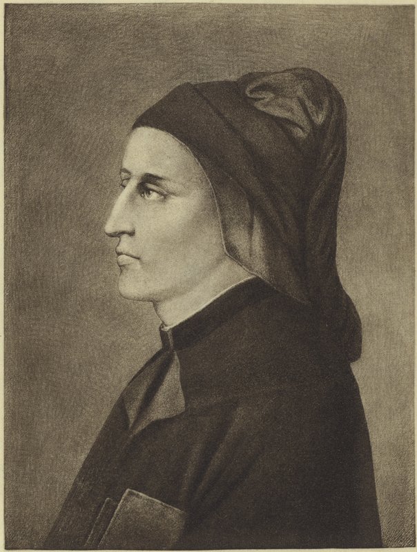 Dante Alighieri (syväpaino) tekijältä Giotto di Bondone