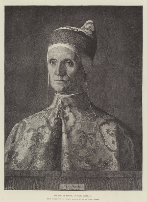 Venetsian dogi, Leonardo Loredano, kansallisgalleriassa tekijältä Giovanni Bellini