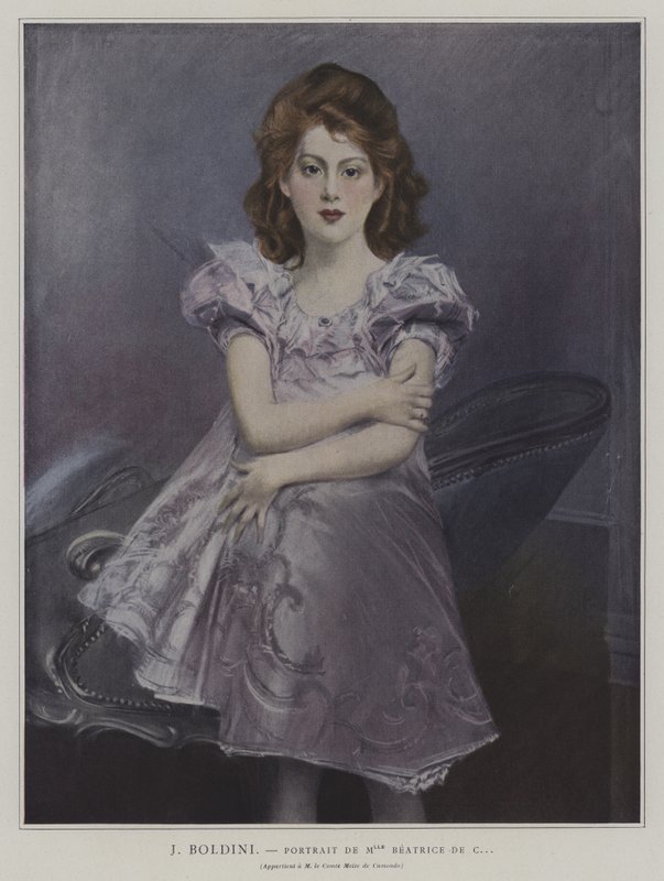Mademoiselle Beatrice de C:n muotokuva... tekijältä Giovanni Boldini