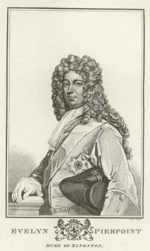 Evelyn Pierpoint, Kingstonin herttua tekijältä Godfrey Kneller
