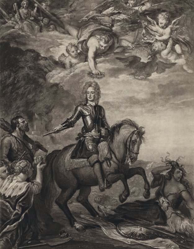 John Churchill, Marlboroughin herttua (litho) tekijältä Godfrey (after) Kneller