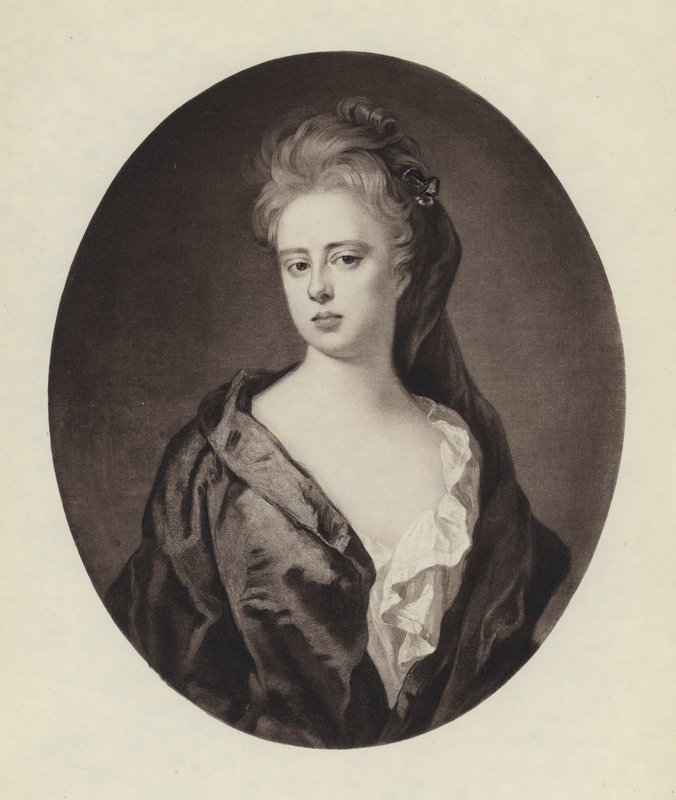 Sarah Jennings, Marlboroughin herttuatar (litho) tekijältä Godfrey (after) Kneller