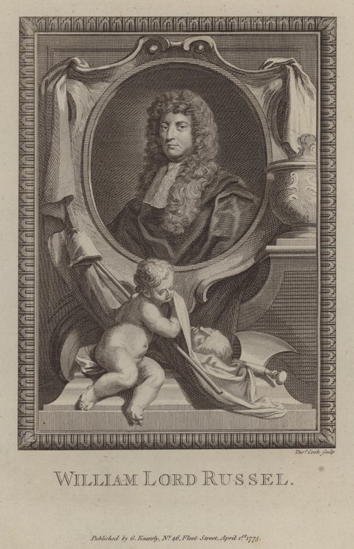 William Russell, Lord Russell, englantilainen poliitikko (kaiverrus) tekijältä Godfrey (after) Kneller
