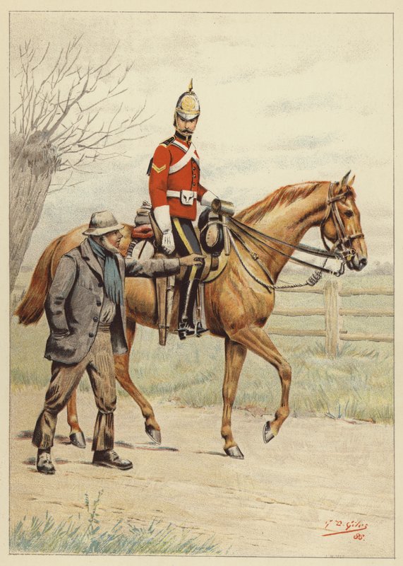 1. (kuninkaallinen) dragoons tekijältä Godfrey Douglas Giles