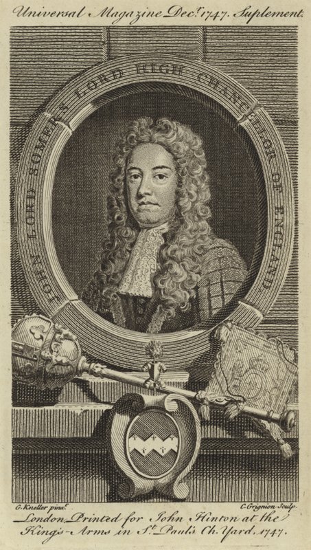 John Lord Somers, Englannin lordi korkeakansleri tekijältä Godfrey Kneller