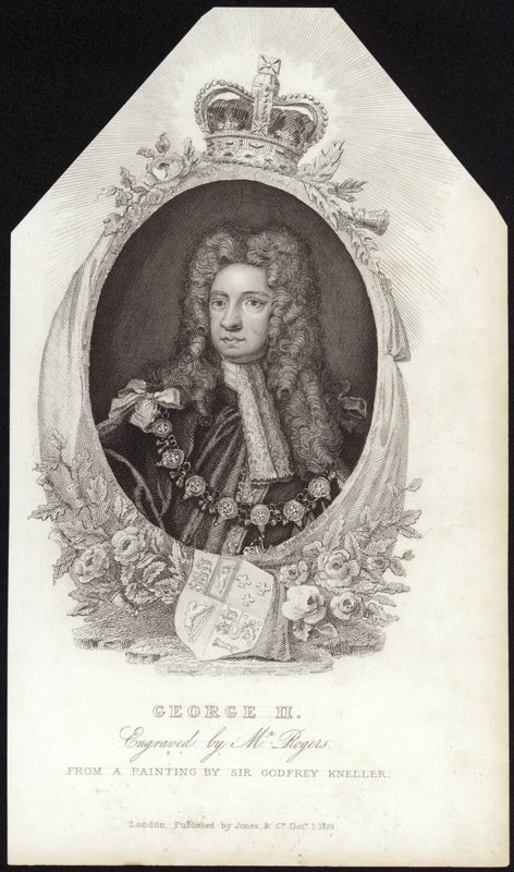 Ison-Britannian ja Irlannin kuningas George II tekijältä Godfrey Kneller