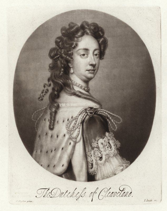 Clevelandin herttuattaren Barbara Palmerin muotokuva tekijältä Godfrey Kneller