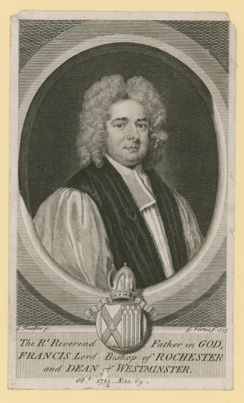Oikea Reverend Isä Jumalassa, Francis Lord Rochesterin piispa ja Westminsterin dekaani tekijältä Godfrey Kneller