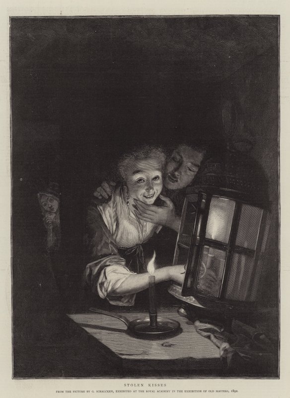 Varastetut suudelmat tekijältä Godfried Schalcken