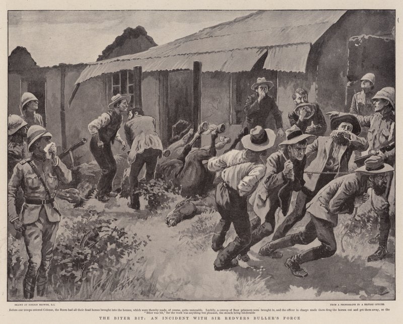 Biter Bit, välikohtaus Sir Redvers Bullerin joukkojen kanssa. tekijältä Gordon Frederick Browne