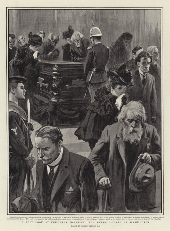 Viimeinen katse presidentti McKinleyyn, Washingtonin osavaltion makaamaan tekijältä Gordon Frederick Browne