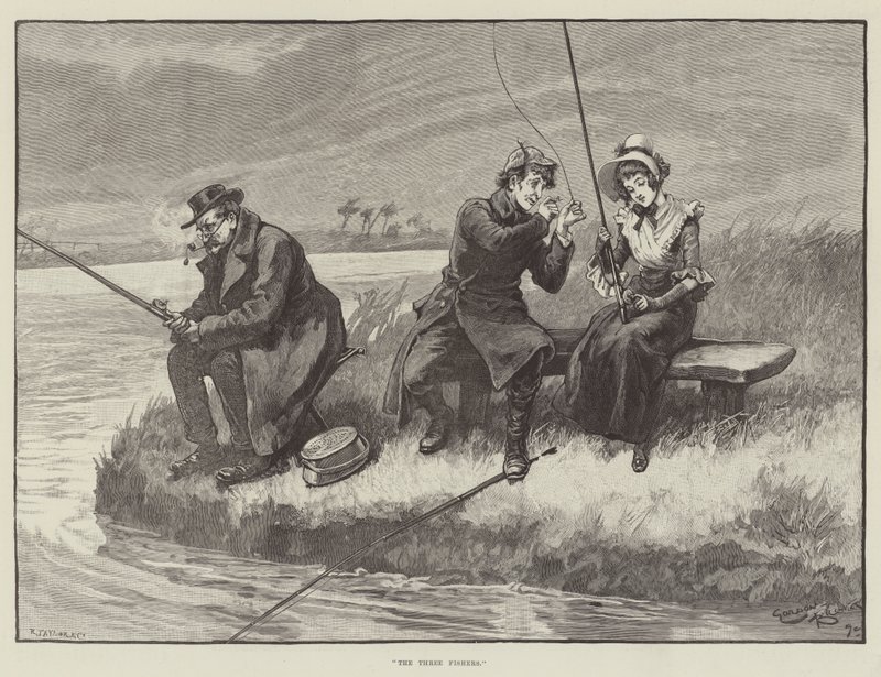 Kolme kalastajaa tekijältä Gordon Frederick Browne