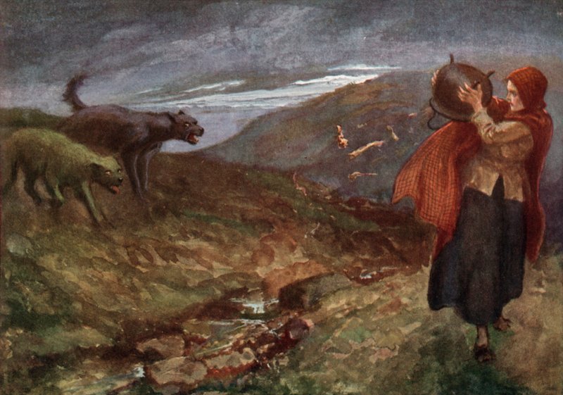 Kuvitus Padlan tarinaan tekijältä Gordon Frederick after Browne