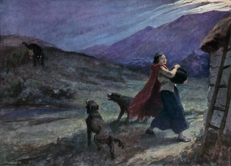 Kuvitus Padlan tarinaan tekijältä Gordon Frederick after Browne