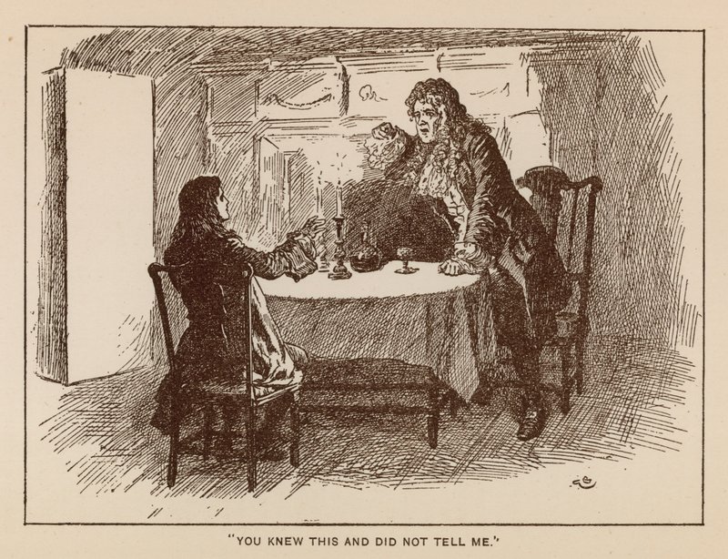 Kuvitus Thackerayn Henry Esmondin historiaan (litho) tekijältä Gordon Frederick (after) Browne