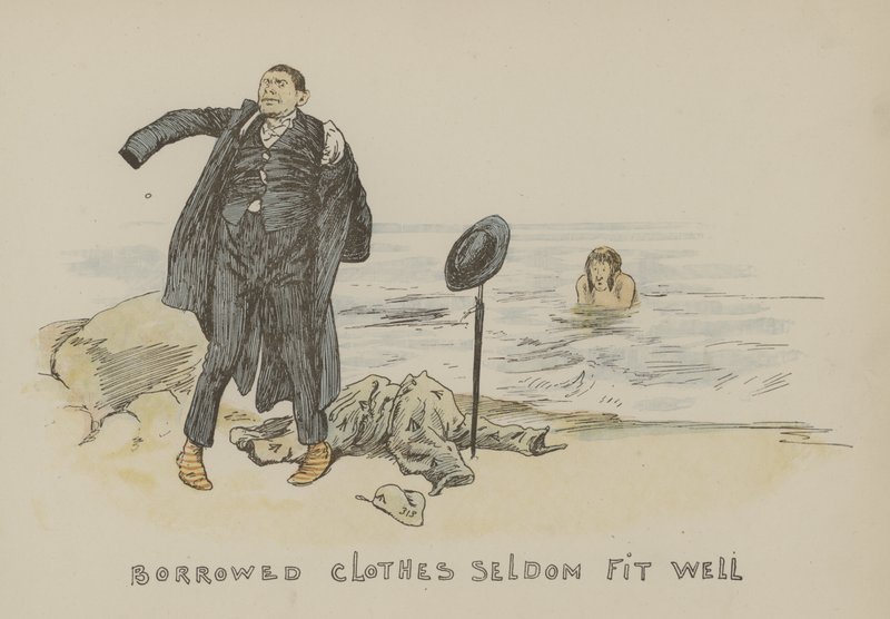 Lainatut vaatteet istuvat harvoin hyvin tekijältä Gordon Frederick Browne
