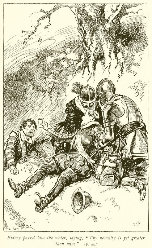 Sir Philip Sidneyn kuolema tekijältä Gordon Frederick Browne