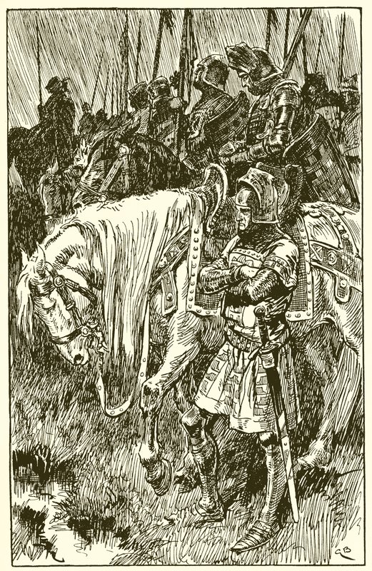 Englantilaiset odottavat Agincourtin taistelun aamua tekijältä Gordon Frederick Browne