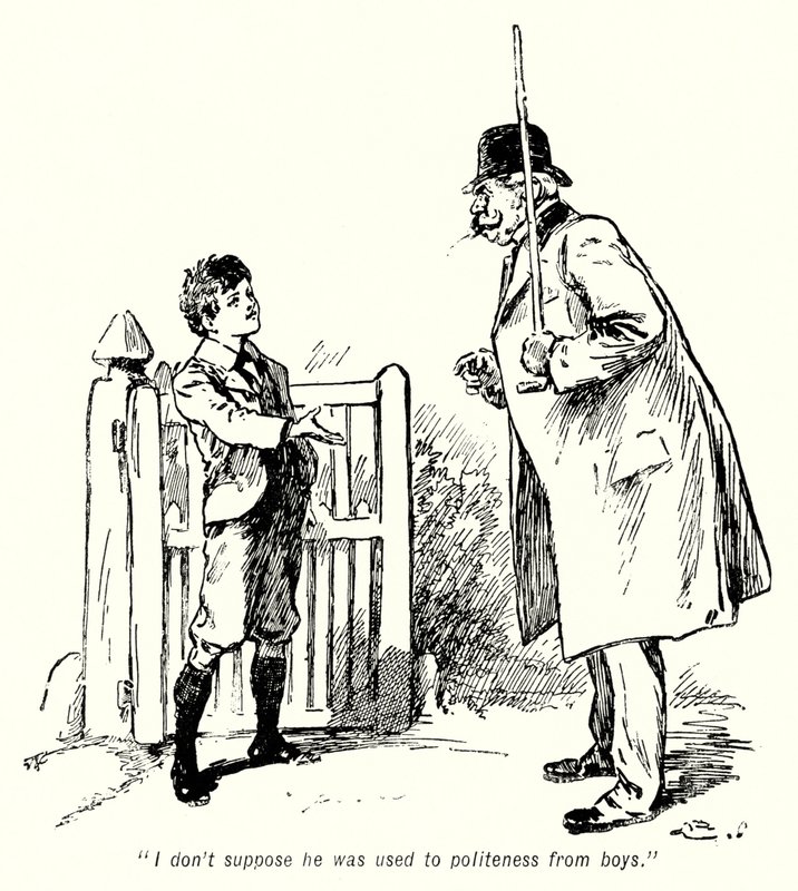Kuvitus E Nesbitin tarinaan aarteenetsijöistä (litho) tekijältä Gordon Frederick Browne