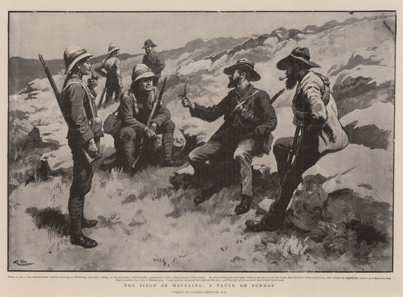 Mafekingin piiritys, aselepo sunnuntaina tekijältä Gordon Frederick Browne