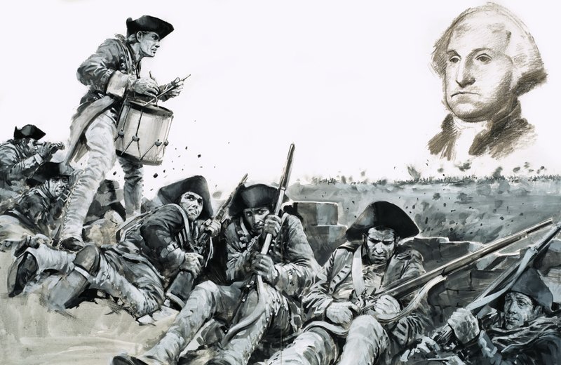 Rumpali hakkaa neuvottelupyyntöä Yorktownin taistelussa... tekijältä Graham Coton