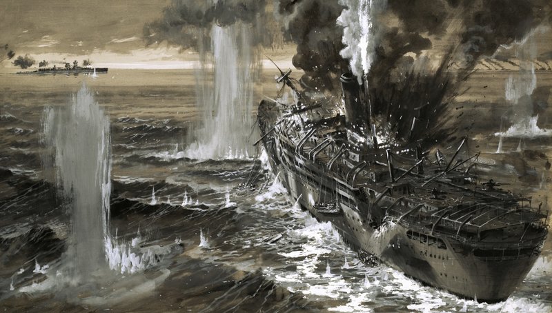 Jervis Bay -kaupparisteilijä taisteli kuolemaan asti, kun brittisaattue joutui väijytykseen. tekijältä Graham Coton