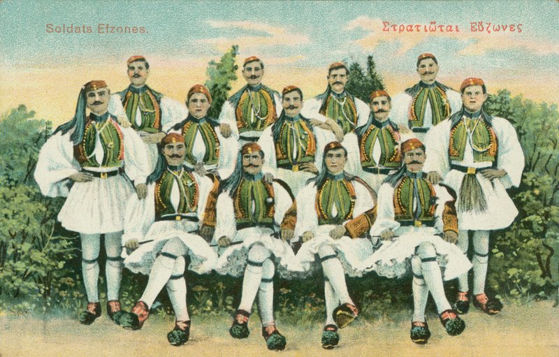 Evzonesin sotilaat (värilitro) tekijältä Greek School