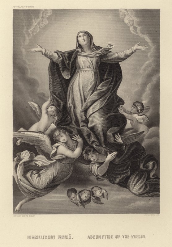 Neitsyt taivaaseenastuminen tekijältä Guido Reni