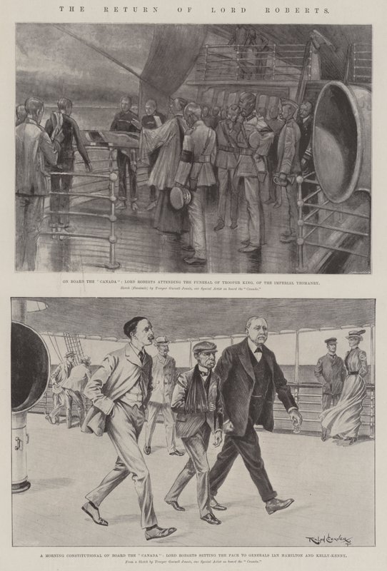 Lord Robertsin paluu litho tekijältä Gurnell Charles Jennis