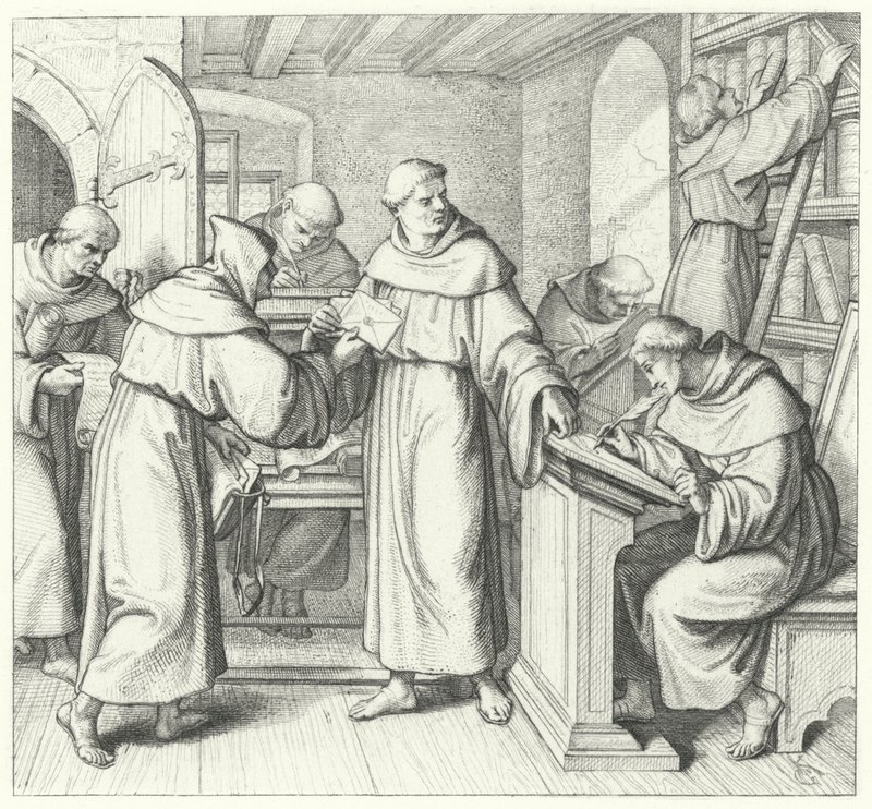 Martin Luther, Saksin ja Thüringenin kirkkoherra (kaiverrus) tekijältä Gustav Ferdinand Leopold Konig