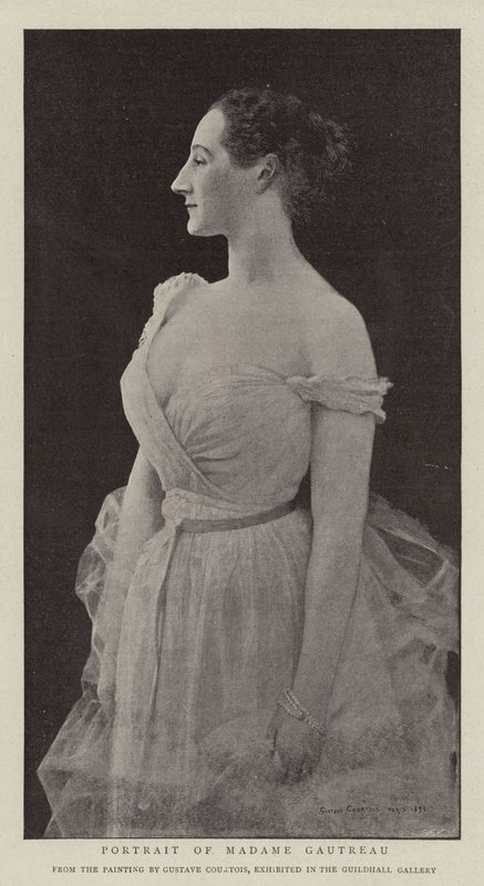 Madame Gautreaun muotokuva tekijältä Gustave Claude Etienne Courtois
