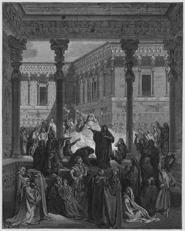 Gustave Dore Raamattu: Daniel hämmentää Belin papit tekijältä Gustave Dore