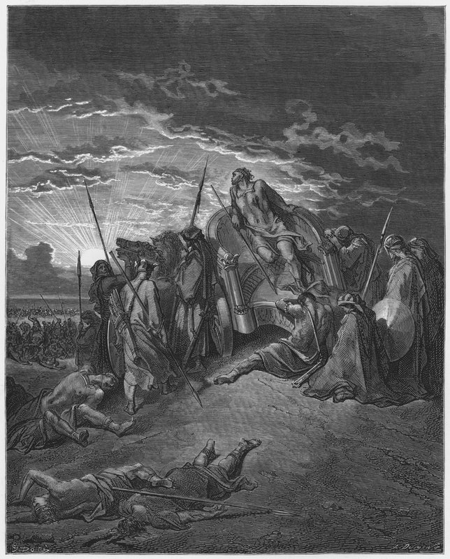 Gustave Dore Raamattu: Ahabin kuolema tekijältä Gustave Dore