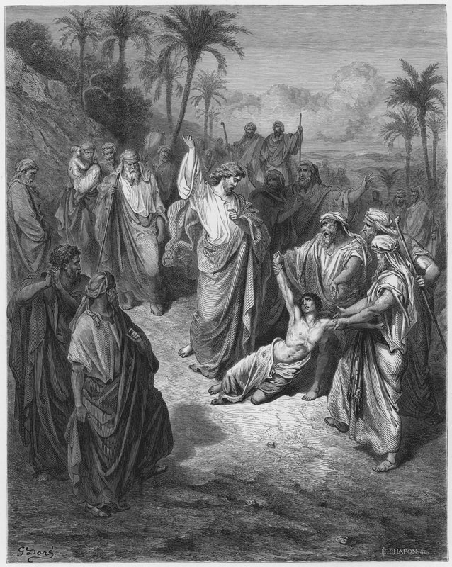 Gustave Dore Raamattu: Jeesus parantaa hullun tekijältä Gustave Dore