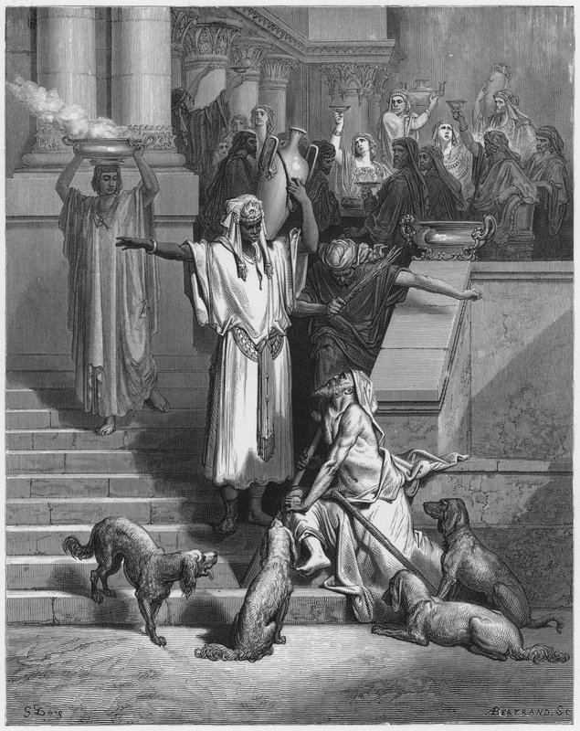 Gustave Doren Raamattu: Lazarus rikkaan miehen ovella tekijältä Gustave Dore