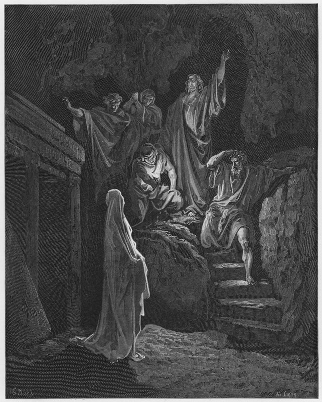 Gustave Dore Raamattu: Lasaruksen ylösnousemus tekijältä Gustave Dore