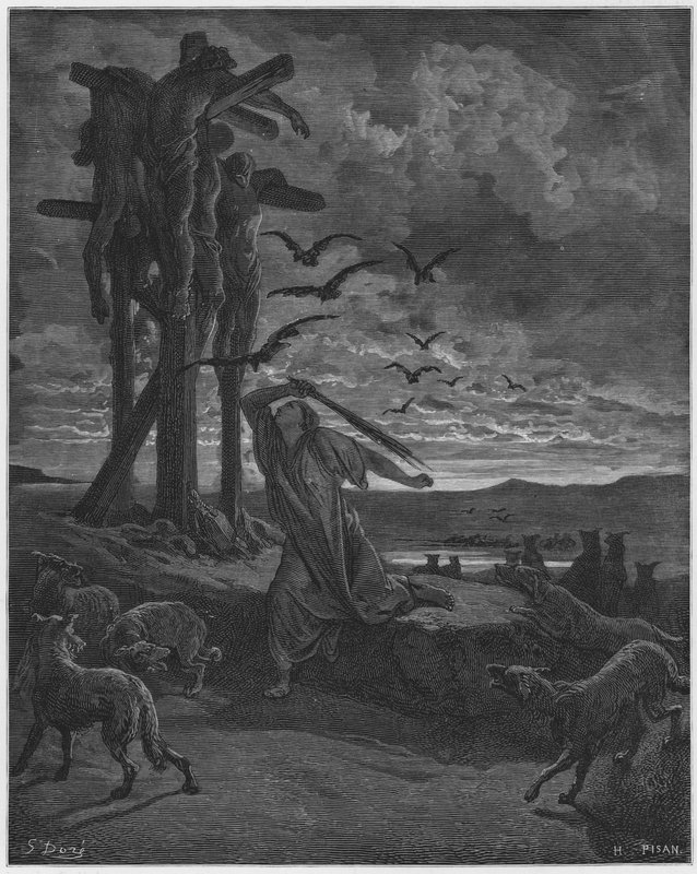 Gustave Dore Raamattu: Rizpa ystävällisyyttä kuolleille tekijältä Gustave Dore