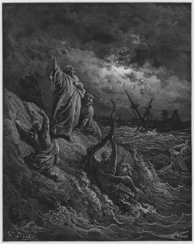 Gustave Dore Raamattu: S Paul haaksirikkoutui tekijältä Gustave Dore