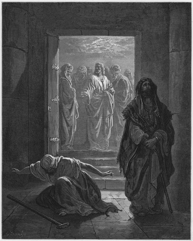 Gustave Dore Raamattu: Fariseus ja publikaani tekijältä Gustave Dore